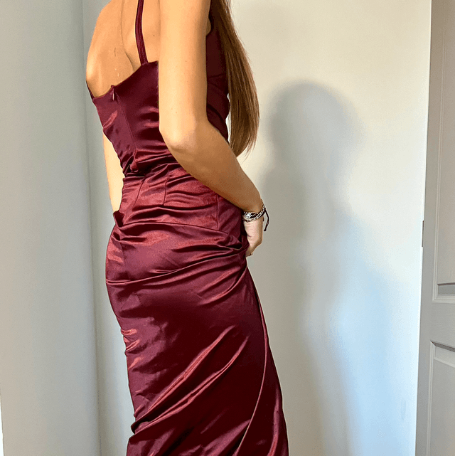 Robe soirée satinée - T36-38