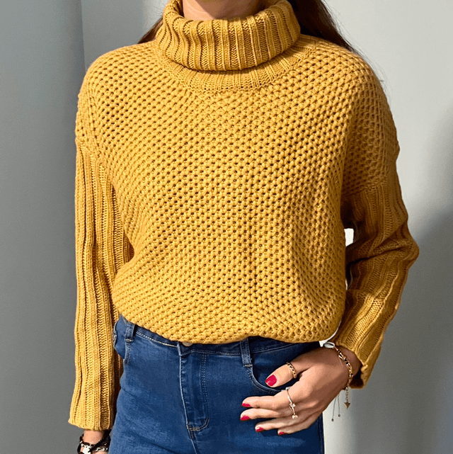 Pull col roulé - CAMEL 