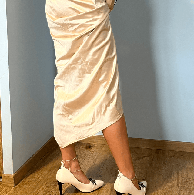 Robe soirée satinée - T 36-38