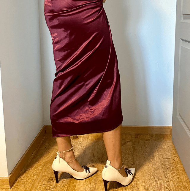 Robe soirée satinée - T36-38