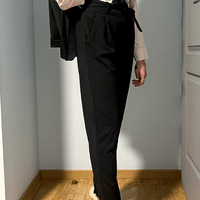 Pantalon Chic - Ceinture Noeud