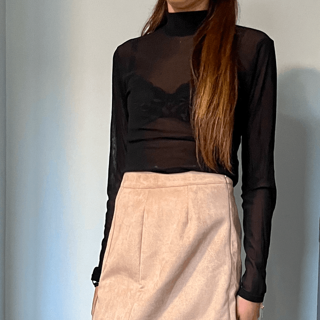 T shirt manches longues transparent 