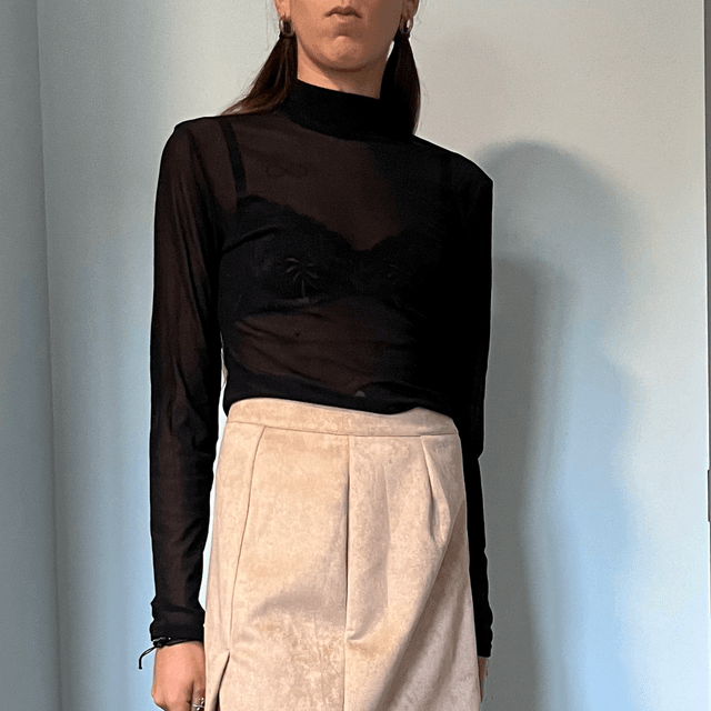 T shirt manches longues transparent 