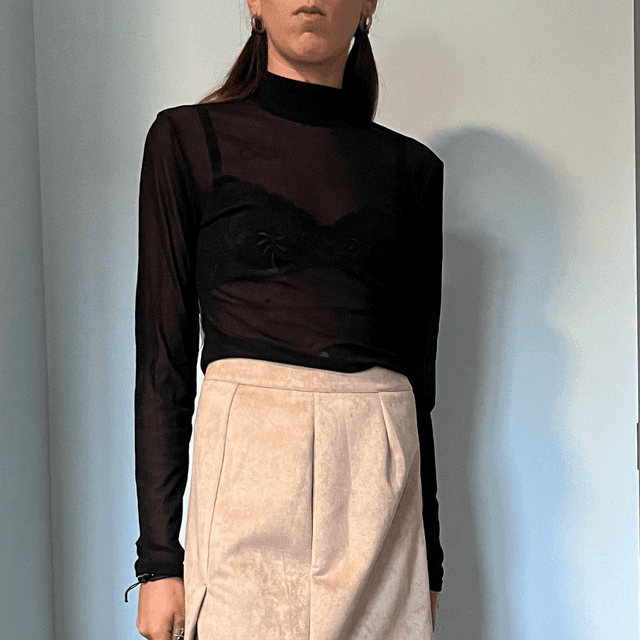 T shirt manches longues transparent 